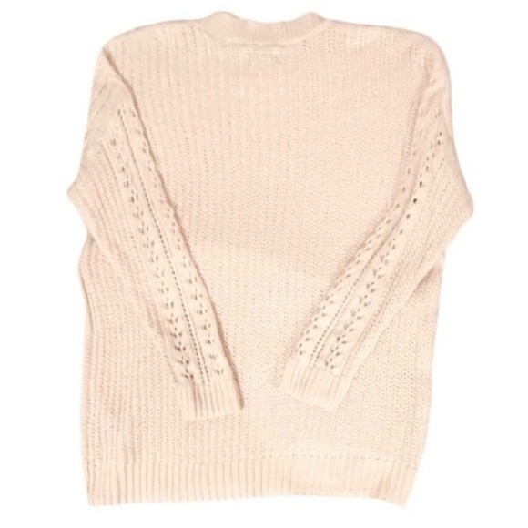 COPY - NWOT- American Eagle Off White Knit Pullover Sweater - Picture 4 of 6